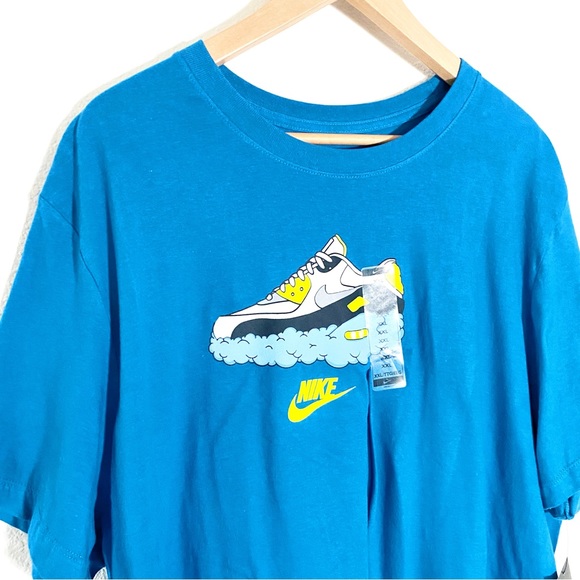 Men’s NIKE Airmax 90 Cloud Blue T-Shirt XXL NWT - Picture 3 of 3